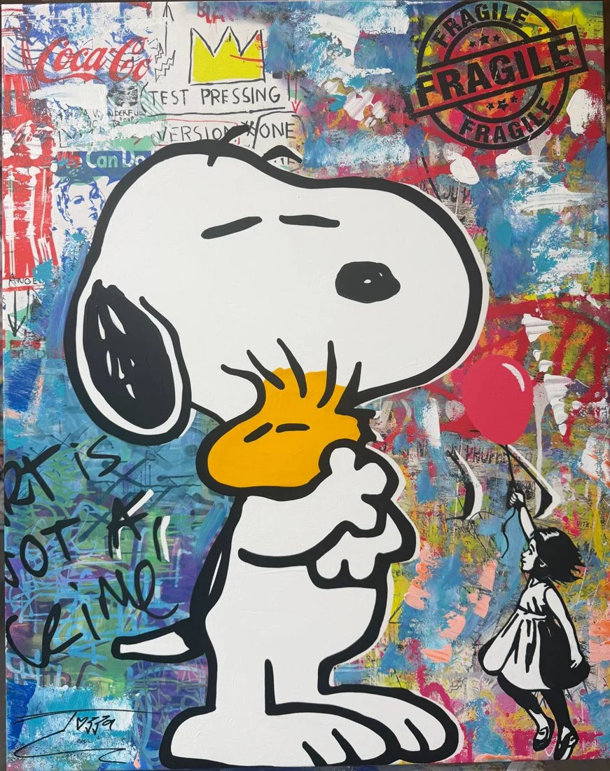 Best Friends, original painting by Jozza
